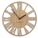 Flexistyle z219 - dřevěné nástěnné hodiny béžové