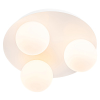 Moderní koupelnové stropní svítidlo bílé 3-světelné - Cederic