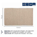 KELA Koupelnová předložka Miu směs bavlna/polyester granitově šedá 120,0x70,0x1,0cm