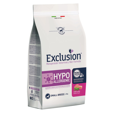 Exclusion Hypoallergenic Small Breed Pork & Pea - 7 kg