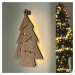 Solight LED nástěnná dekorace vánoční stromek, 24x LED, 2x AA 1V260