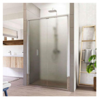 MEREO Sprchové dveře, Lima, zalamovací, 100x190 cm, chrom ALU, sklo Point 6 mm CK80132K