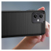 Carbon silikonové pouzdro na Xiaomi Redmi Note 12 5G/POCO X5 5G Black