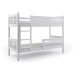 BMS Dětská patrová postel CARINO | 90 x 200 cm Barva: Bílá