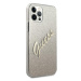 Guess GUHCP12MPCUGLSGO hard silikonové pouzdro iPhone 12 / 12 Pro 6,1" gold Glitter Gradient Scr