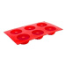 Popron.cz BANQUET Forma na 6 báboviček silikonová CULINARIA Red 29,5 x 17,5 x 3,5 cm
