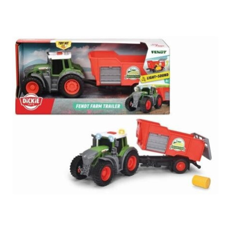 Dickie Farm Traktor Fendt s přívěsem 26cm Balík sena