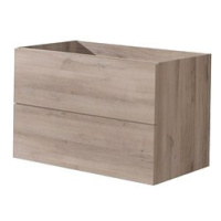 Aira desk, koupelnová skříňka, dub, 2 zásuvky, 810x530x460 mm