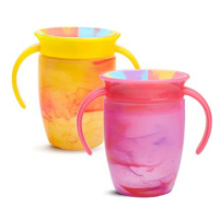 Munchkin Miracle 360° Tie Dye Cup Tropical žlutý a růžový 2 ks, 207 ml