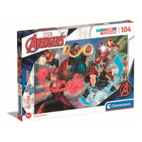 Clementoni Puzzle 104 dílků třpytivých Avengers. Marvel