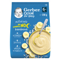 GERBER Cereal mléčná kaše banánová Dobrou noc 230g