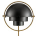 GUBI Stolní lampa GUBI Multi-Lite, výška 50 cm, mosaz/černá