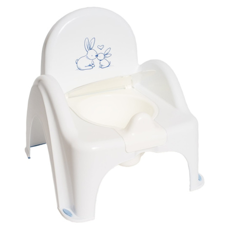 Tega Baby Dětský nočník s melodií a víkem, ergonomický - Zajíček v bílé