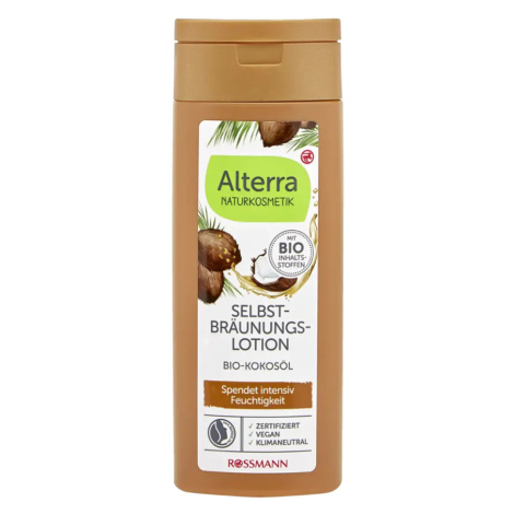 Alterra Naturkosmetik Samoopalovací mléko s BIO kokosovým olejem 200 ml