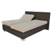 Polohovací postel s matrací GLORIA hnědá/béžová, 180x200 cm