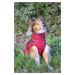 Vsepropejska Outdoorová zateplená bunda pro psa Barva: Červená, Délka zad (cm): 76, Obvod hrudní