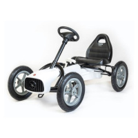 Dětská šlapací motokára Go-kart Baby Mix Buggy bílá