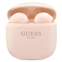 Sluchátka Guess GUTWST26PSP TWS Bluetooth Headphones + Dock Pink Classic EST Logo (GUTWST26PSP)