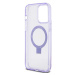 Zadní kryt Guess IML Ring Stand Glitter MagSafe pro Apple iPhone 15 Pro Max, nachová