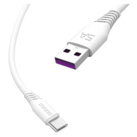 Dudao datový kabel USB/USB-C 5A 1m Bílý L2T
