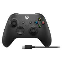 Xbox Wireless Controller černý + USB-C kabel Černá