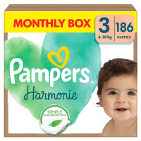 PAMPERS Harmonie Baby vel.3 měsíční balení 186 ks