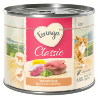 Feringa konzervy, 12 x 200 g - 30 % sleva - Menu Duo - dvě příchutě: Kachna a telecí maso Menu D