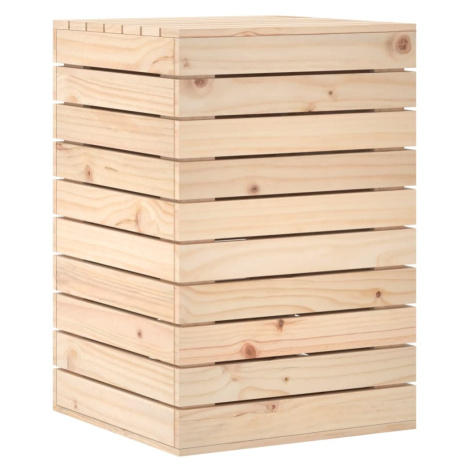 vidaXL Koš na prádlo 44 x 44 x 66 cm masivní borové dřevo