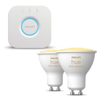 Philips HueWA 4.3W GU10 2P EUR + Philips HUE Bridge EU