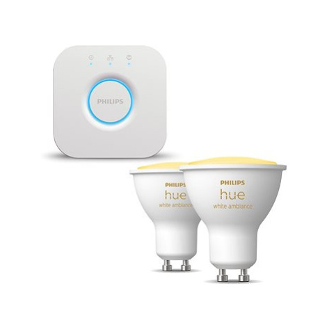 Philips HueWA 4.3W GU10 2P EUR + Philips HUE Bridge EU