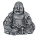 Buddha sedící šedá 32cm