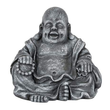 Buddha sedící šedá 32cm NDT