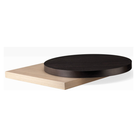 PEDRALI - Čtvercová dýhovaná stolová deska - tloušťka 50 mm