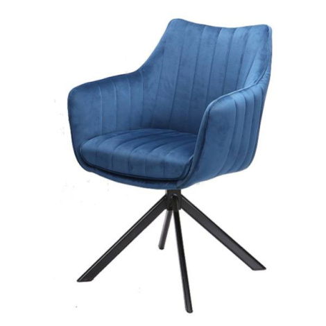 Jídelní židle OZOLAO modrá/černá