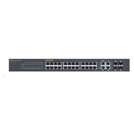 Zyxel GS1920-24HPv2 28-port Gigabit WebManaged PoE Switch, 24x gigabit RJ45, 4x gigabit RJ45/SFP