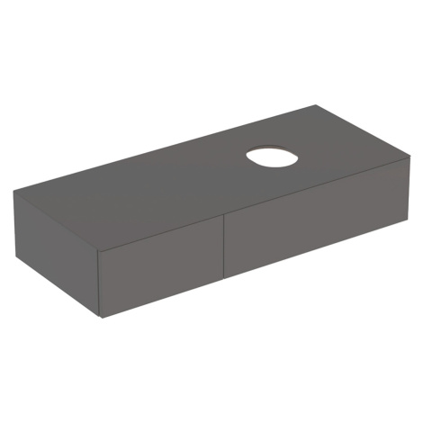 Geberit VariForm - Umyvadlová skříňka, 1200x510x235 mm, 2 zásuvky a zápachová uzávěrka, lávová 5