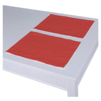 Dekoria Prostírání 2 kusy podle látek, červená, 30 x 40 cm, Loneta, 133-43
