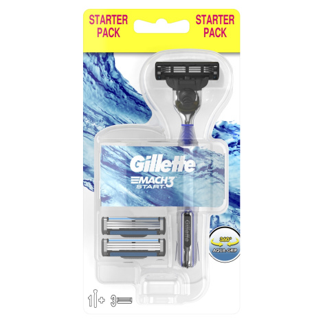 Gillette Mach3 start strojek 3 hlavice startovací sada