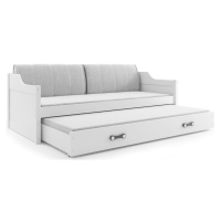 BMS Dětská postel s přistýlkou DAWID | bílá 80 x 190 cm Barva: Bílá