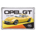 Plechová cedule Opel GT - since 1968, (20 x 30 cm)