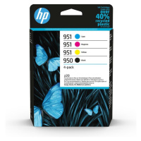 HP 950 originální inkoustová kazeta černá, azurová, purpurová, žlutá 6ZC65AE Černá