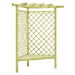 vidaXL Rohová pergola s lavicí 130x130x197 cm impregnovaná borovice