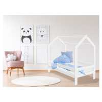 Dětská postel DOMEČEK D3 bílá 80 x 160 cm Rošt: S lamelovým roštem, Matrace: Matrace EASYSOFT 8 
