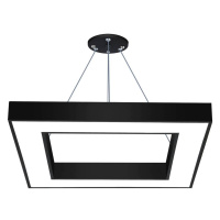 LPL-008 | Závěsné LED stropní svítidlo 40W | čtverec | hliník | CCD nebliká | 60x60x6 černá