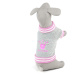 Vsepropejska Boss mikina pro psa s úplety Barva: Šedo-růžová, Délka zad (cm): 24, Obvod hrudníku