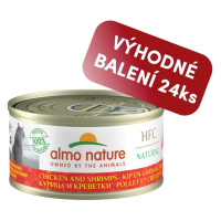 Almo Nature HFC Natural - Kuře a krevety 70g výhodné balení 24ks