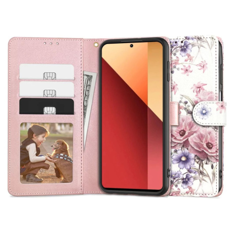 Pouzdro TECH-PROTECT WALLET XIAOMI REDMI NOTE 13 PRO 4G / LTE BLOSSOM FLOWER (5906302300242)