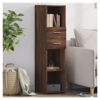 vidaXL Skříň highboard hnědý dub 30 x 42,5 x 124 cm kompozitní dřevo