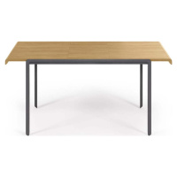 Rozkládací jídelní stůl s deskou z dubového dřeva v přírodní barvě 80x160 cm Nadyria – Kave Home