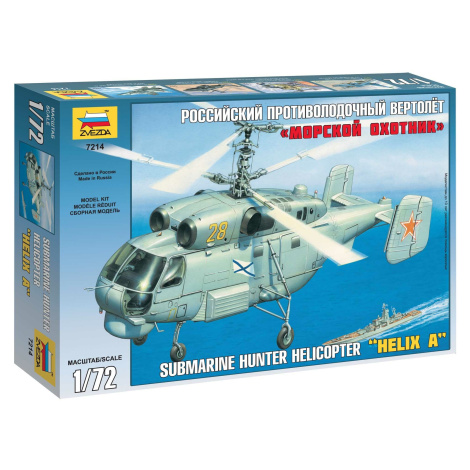 Model Kit vrtulník 7214 - Kamov KA-27 Submarine Hunter (1:72) Zvezda